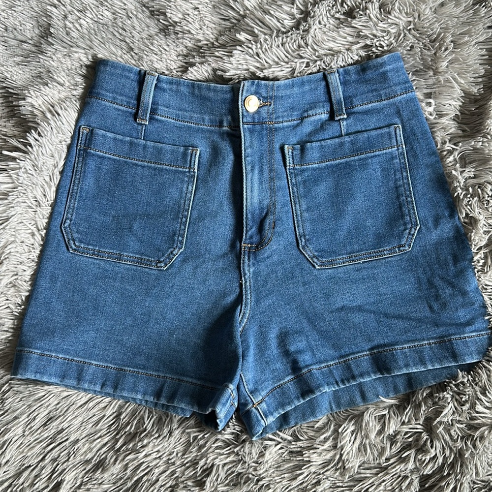 Blue Denim Women's Shorts